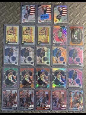 HUGE Anthony Edwards Investor Rookie Card (RC) Lot (27) Cards ALL Prizm Parallel